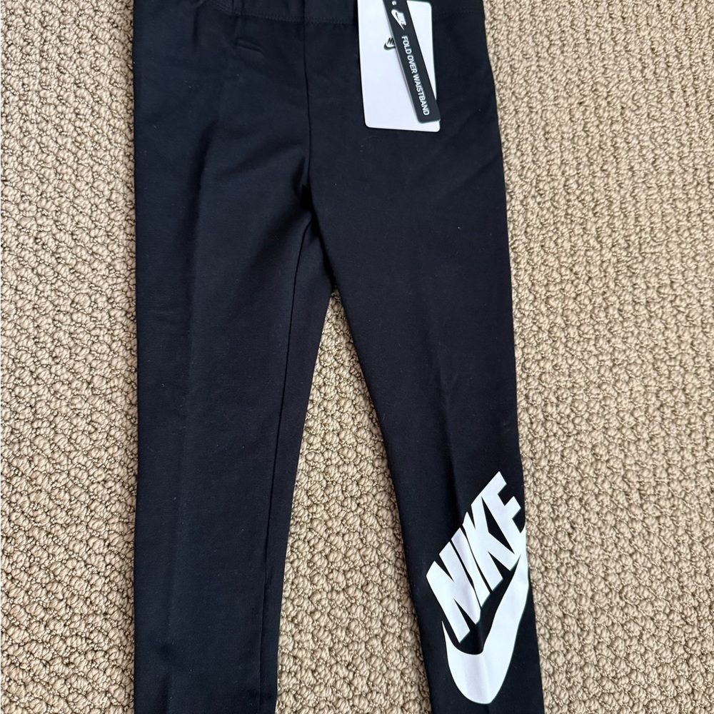 Nike Kids Black Logo Leggings
